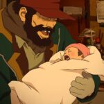 Screenshot from Tokyo Godfathers, directed by Satoshi Kon